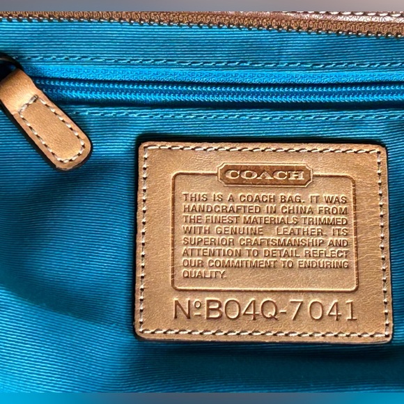 COACH Y2K Signature C Jacquard w/Leather Trim Demi Shoulder Bag - Picture 11 of 12